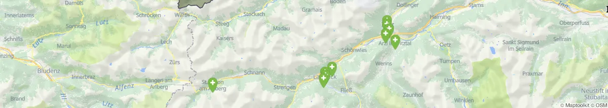 Kartenansicht für Apotheken-Notdienste in der Nähe von Flirsch (Gemeinde, Tirol) (29)